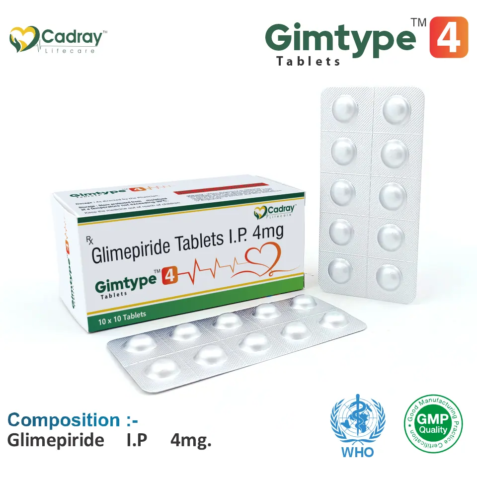Glimepiride Anti-Diabetic Tablet Packaging